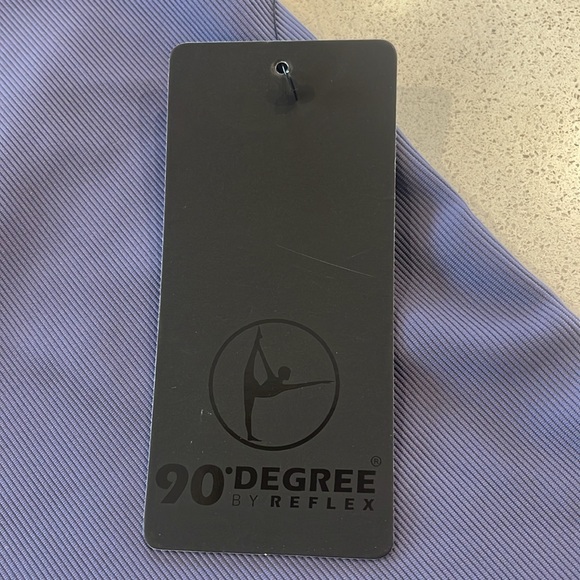 NWT 90 Degree By Reflex Womens Skylar Ribbed Henley & Ribbed Blue Long Sleeve XS - Picture 6 of 8